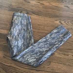 Snakeskin Stretch Jeans